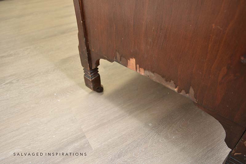 Missing Veneer On Vintage Dresser