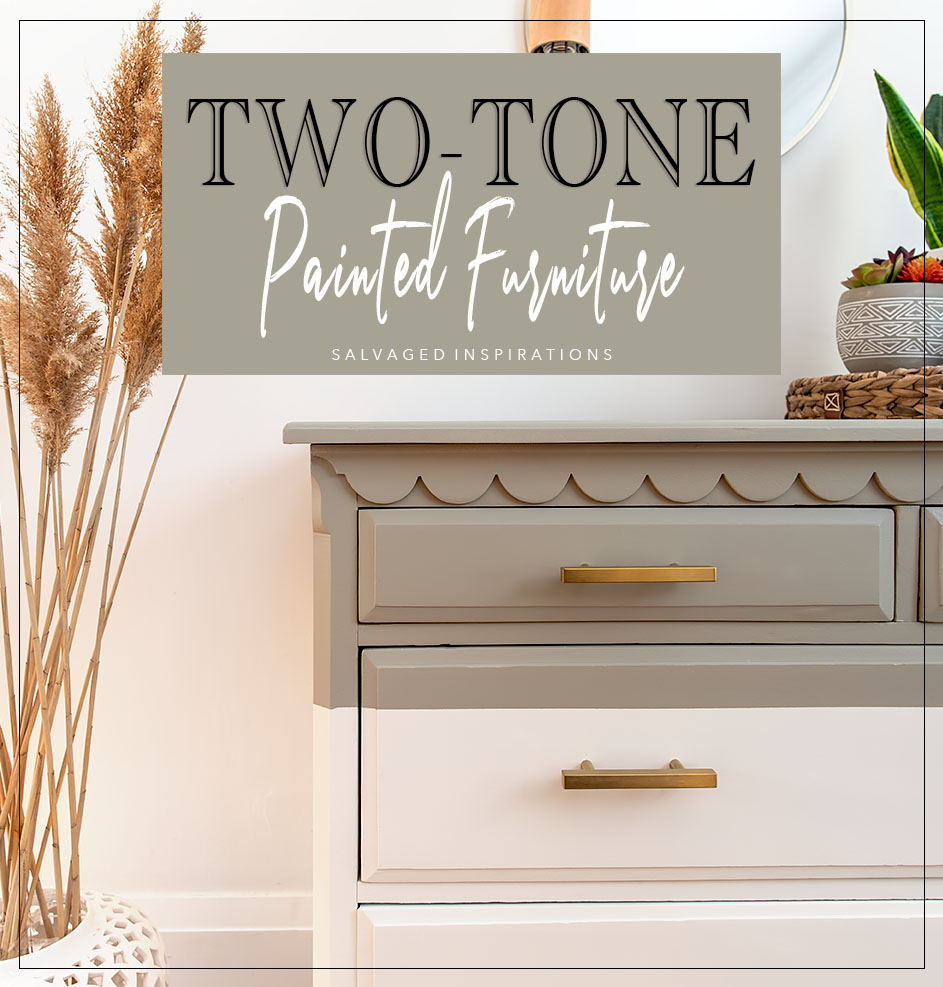 Scalloped Two Tone Dresser TXT