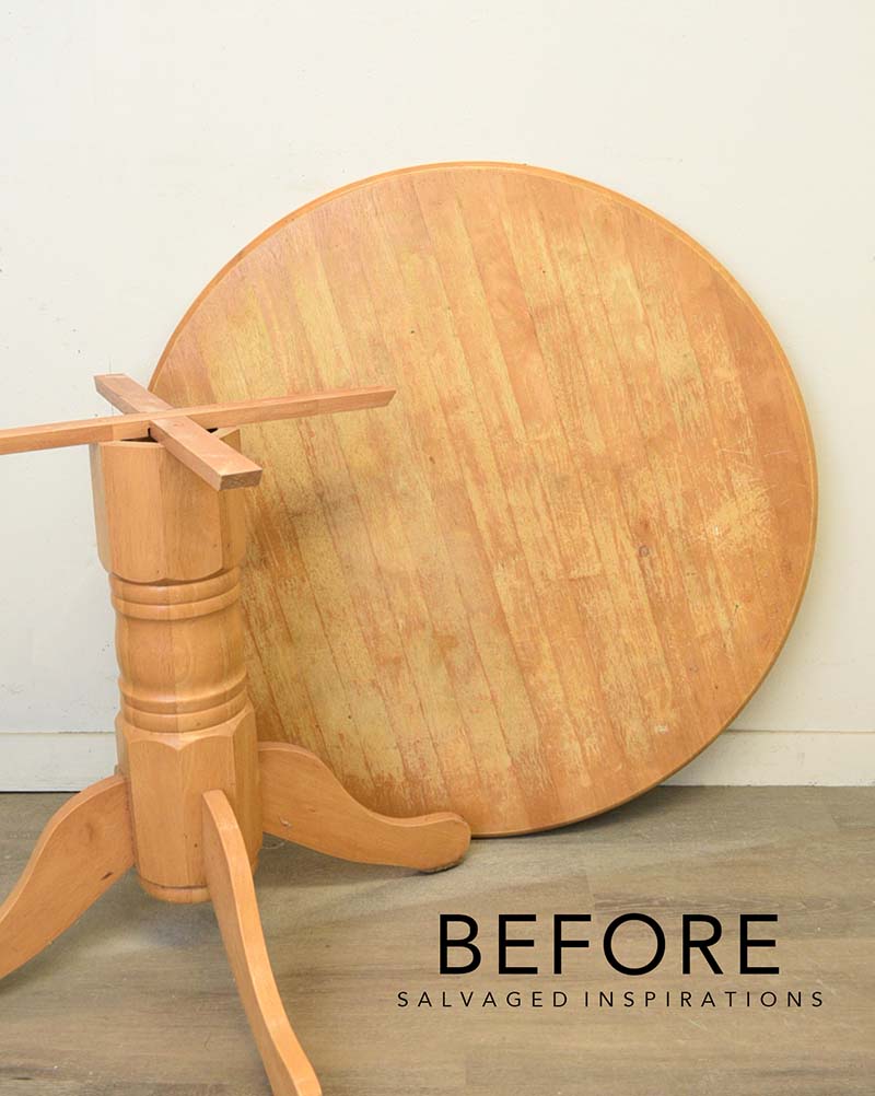 Curb Shopped Dining Table Before