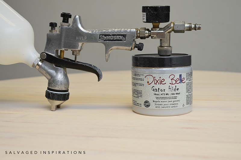 Gator Hide Topcoat For Whitewashed Table