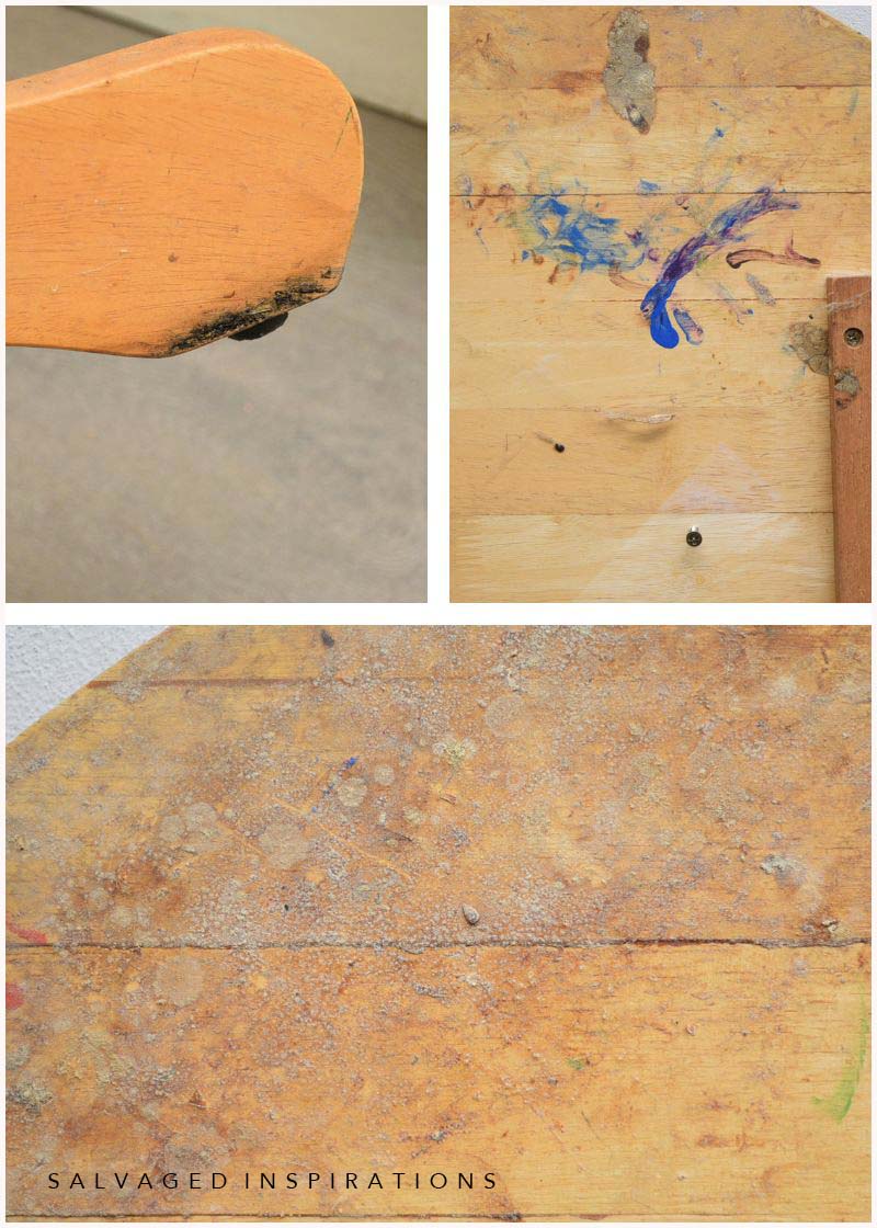 Mold and Dirt on Curbshopped Pedestal Table