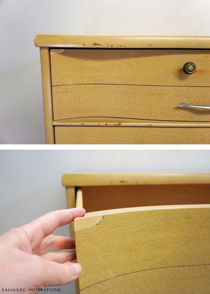 Chipped Veneer On Koehler Dresser