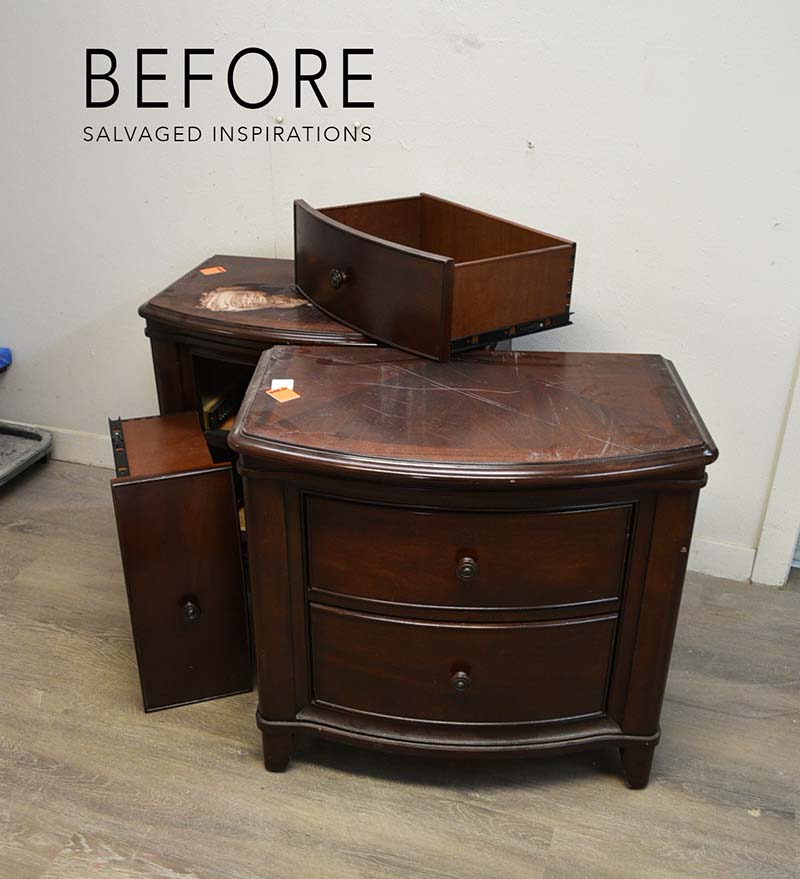 12.99 Thrift Store Bed Stands Before