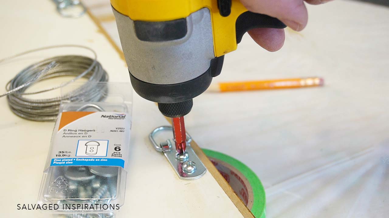 Drilling D Rings To Hang Mirror