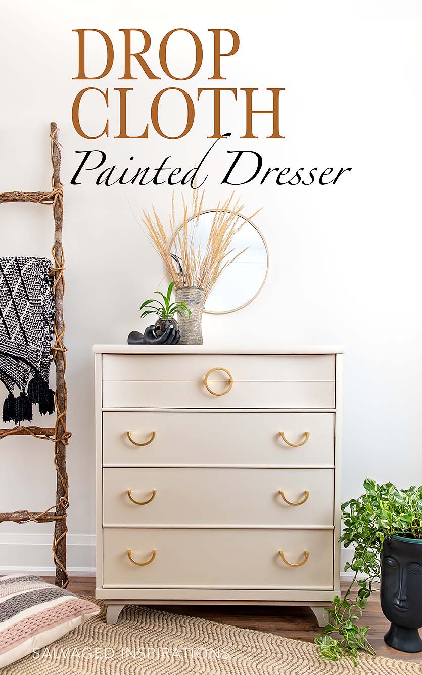 Drop Cloth Painted Dresser PIN