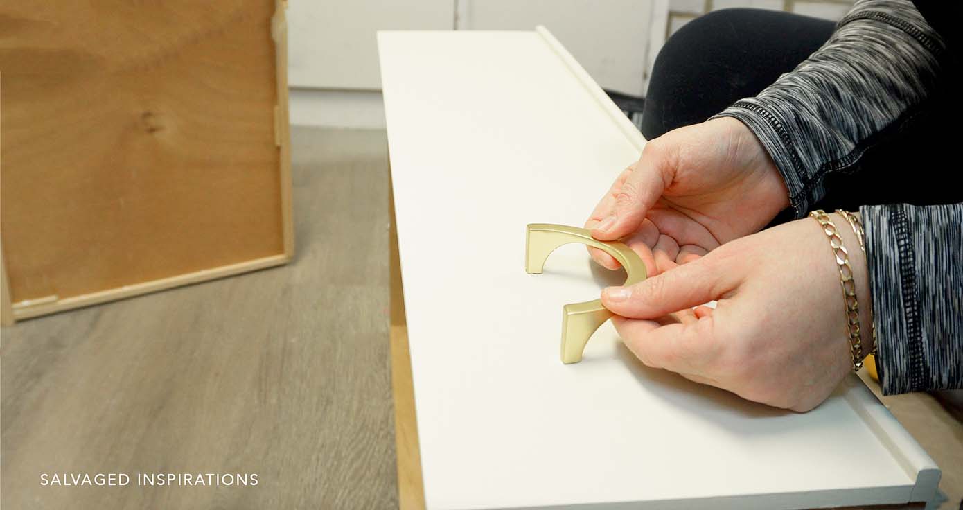 Installing Brushed Brass Hardware