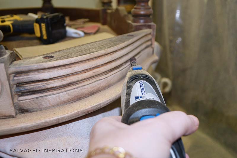 Sanding Details w Dremel Tool